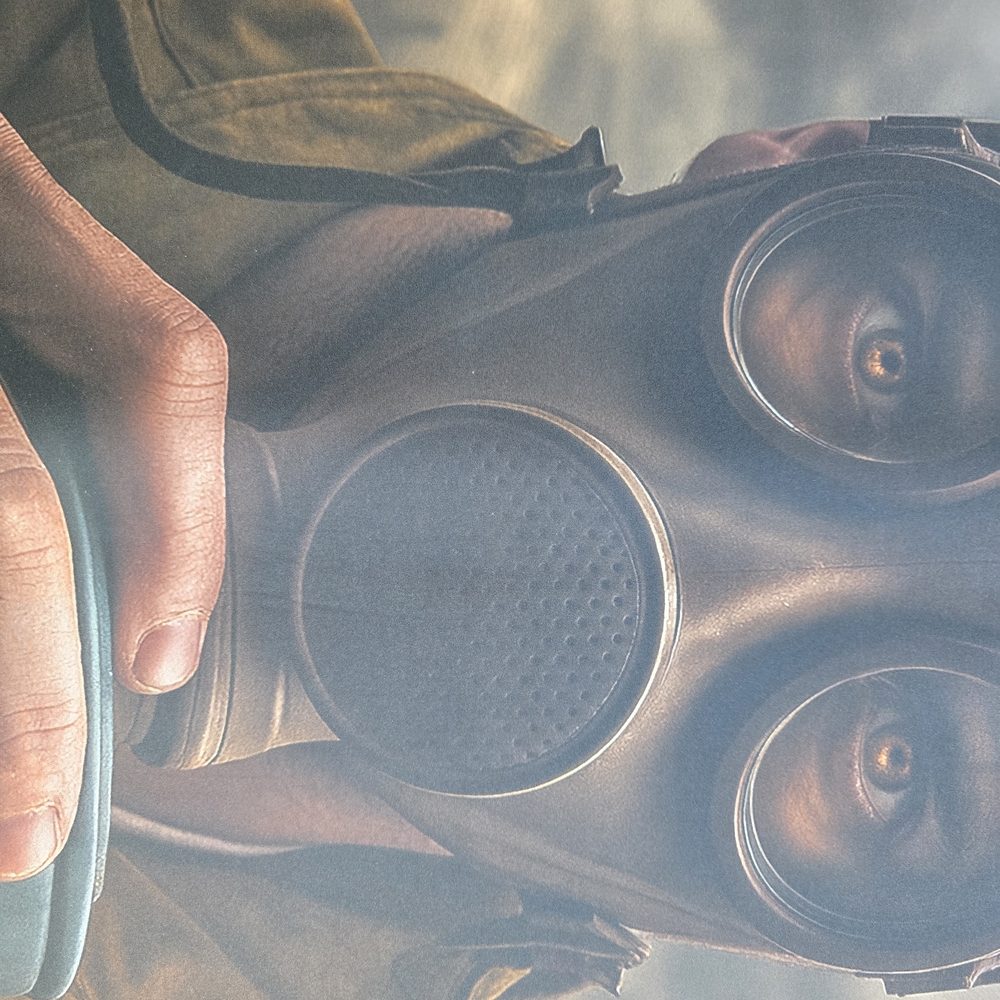 Gas Mask Art Rug - Picture 3 of 4
